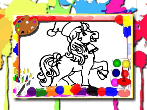 img Horse Coloring Book