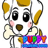 img Puppy Coloring Book